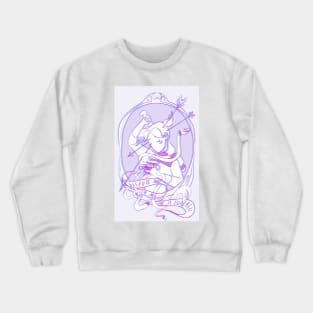 dispute not with her: she is lunatic Crewneck Sweatshirt